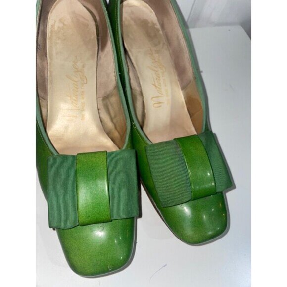 Naturalizer Vintage Women’s Green Bow Pumps size 6AA with Box - Picture 7 of 11